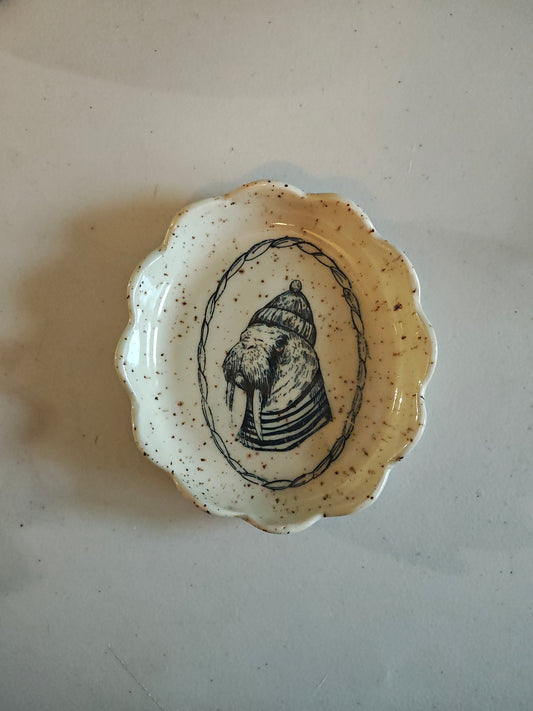 Walrus with Hat Trinket Dish