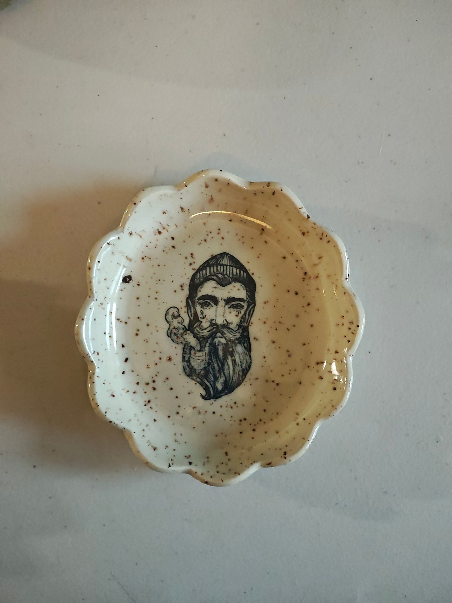 Man with Pipe Trinket Dish