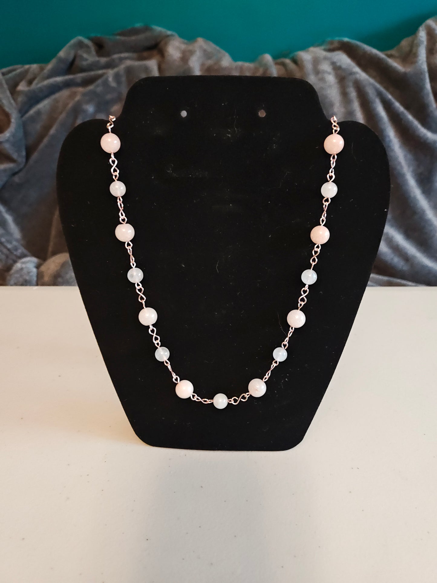 Pink Quartz Necklace - C26