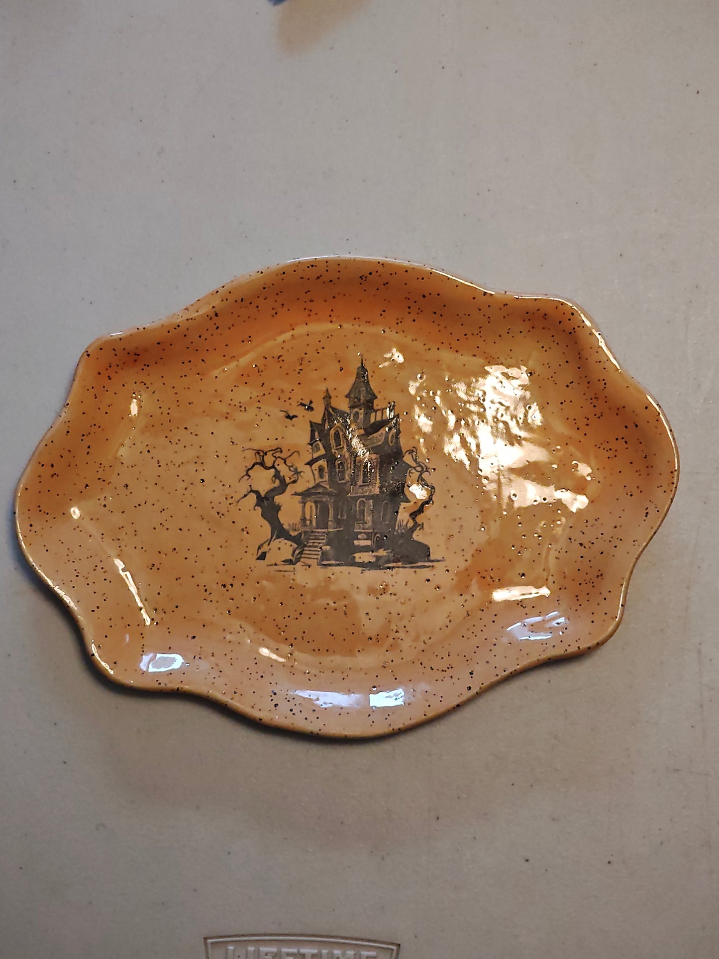 Haunted House Plate