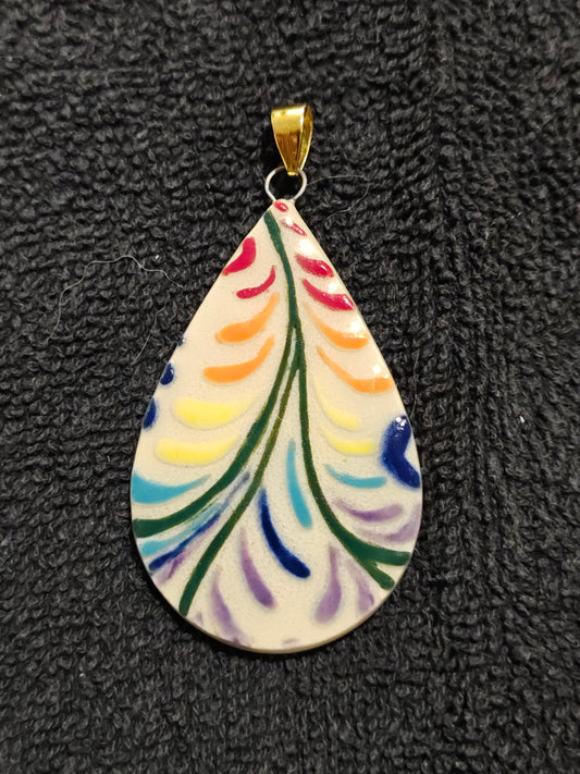 Rainbow Scrollwork Pendant - P96