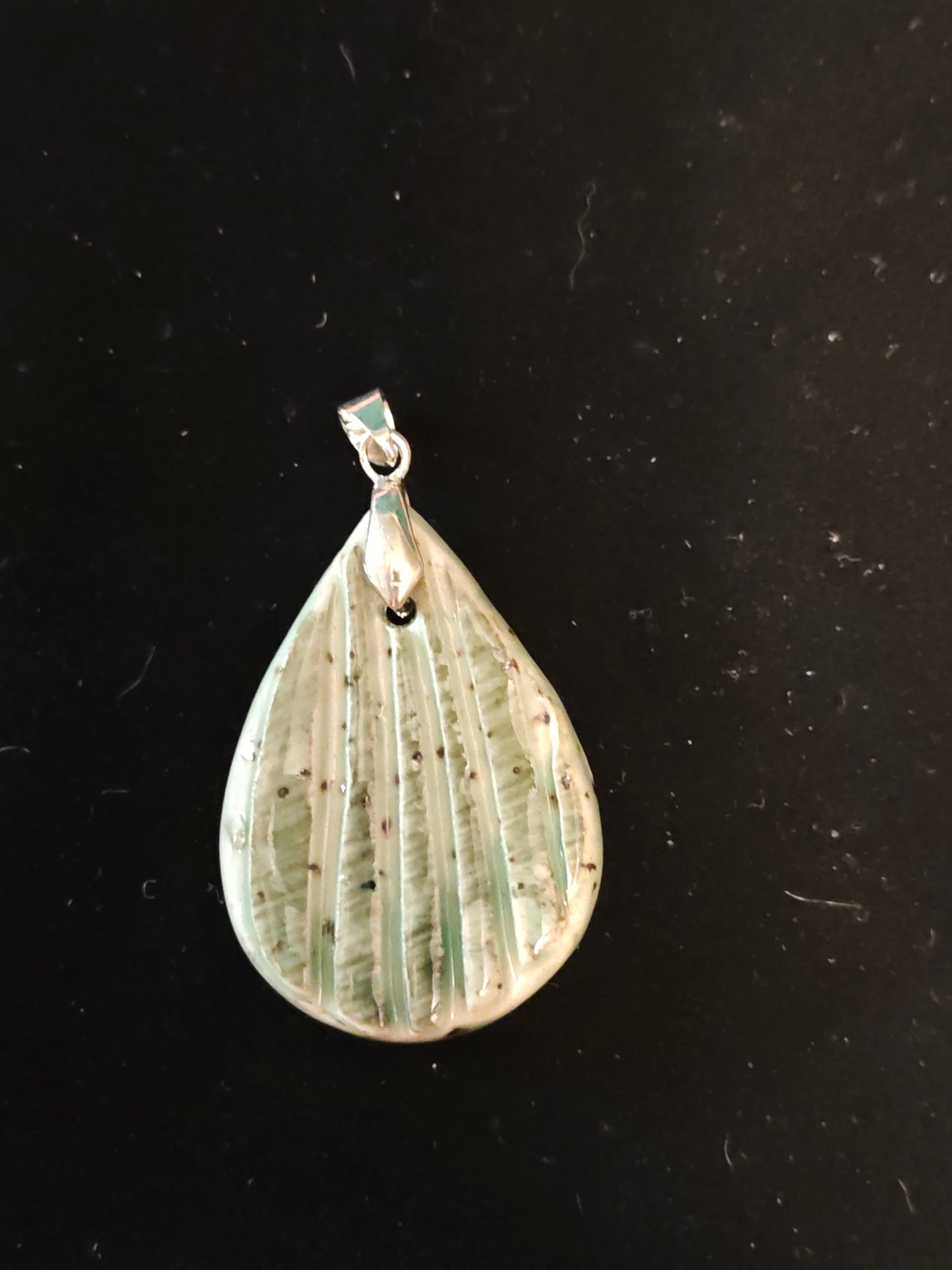 Green Striped Pendant - P75