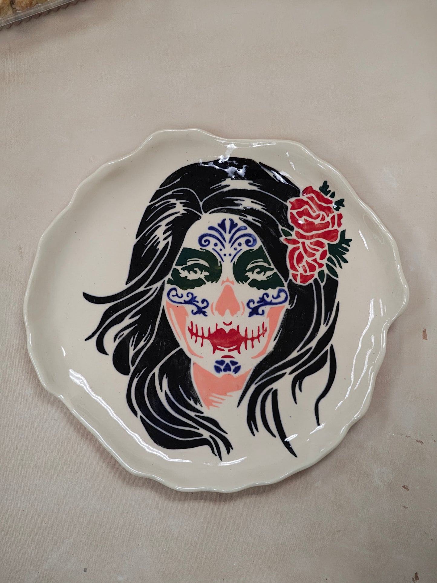 Woman's Face Platter