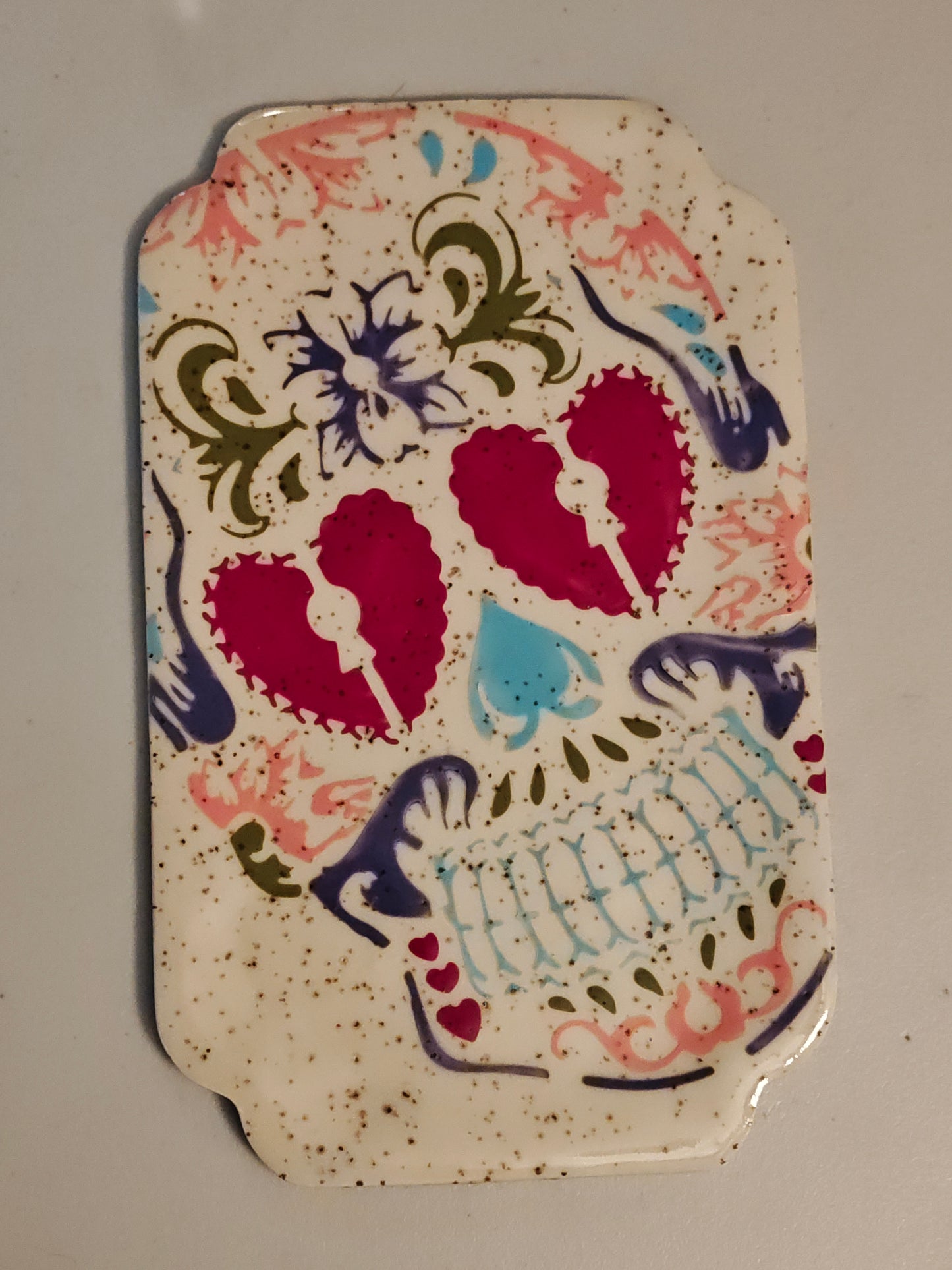 Rectangular Sugar Skull Plate