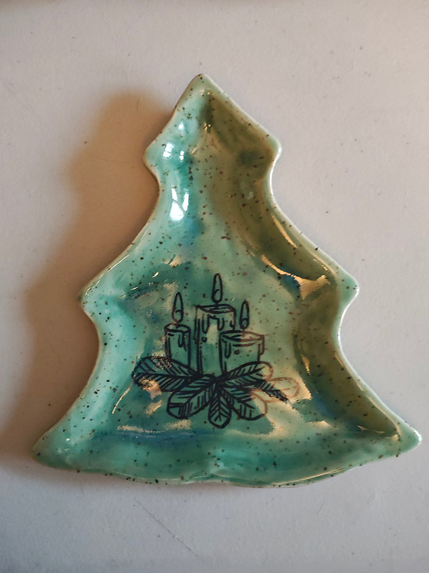 Tree Shaped Trinket Dish with Candles
