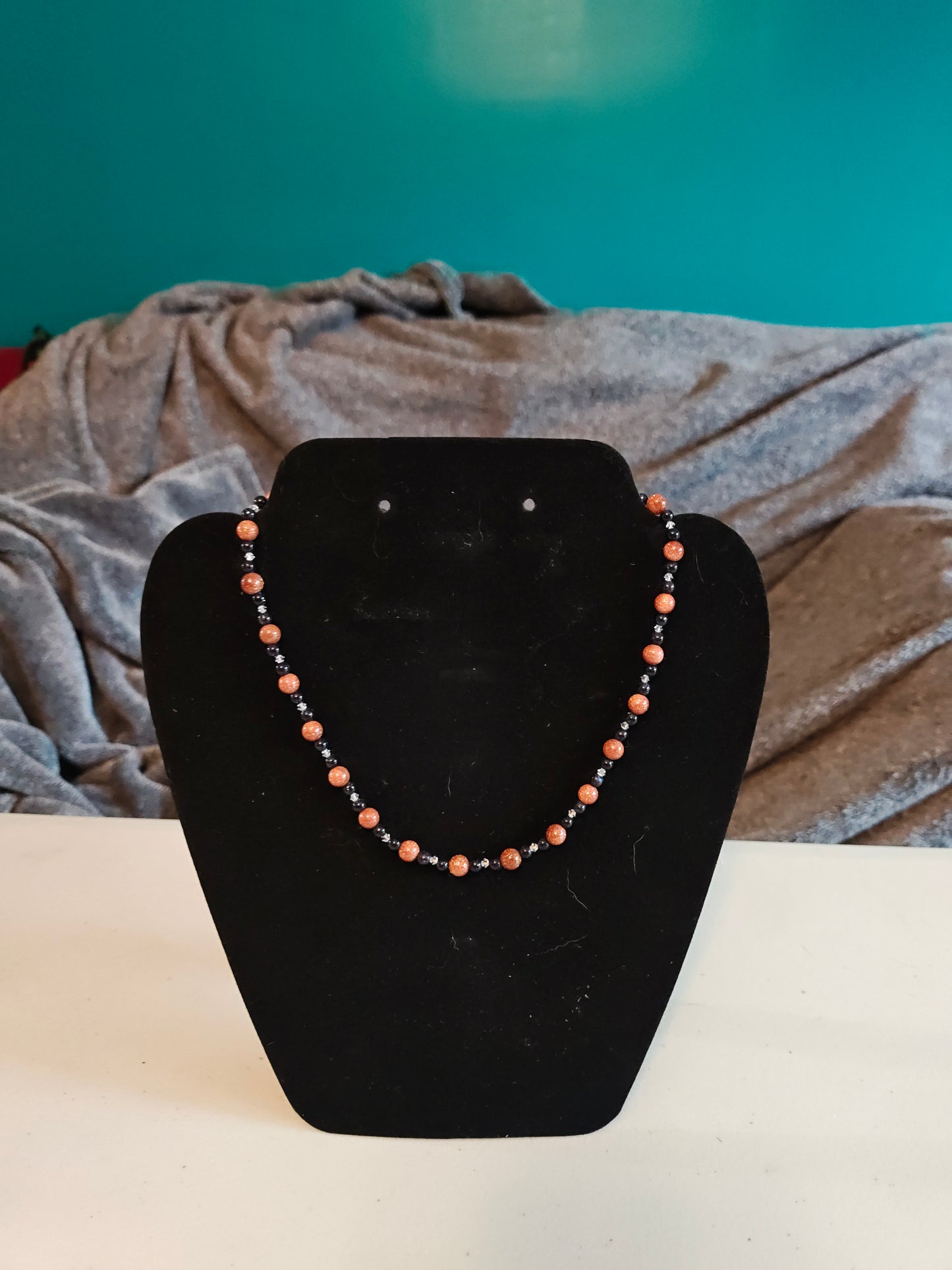 Sandstone and Crystal Necklace - S9