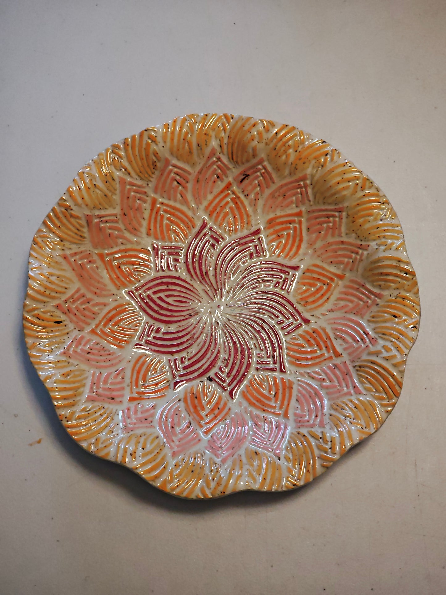 Warm Color Serving Bowl