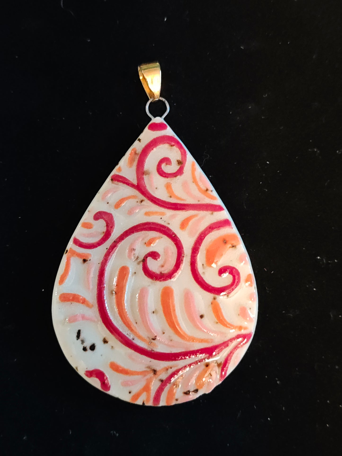 Warm Colors Scrollwork Pendant - P63