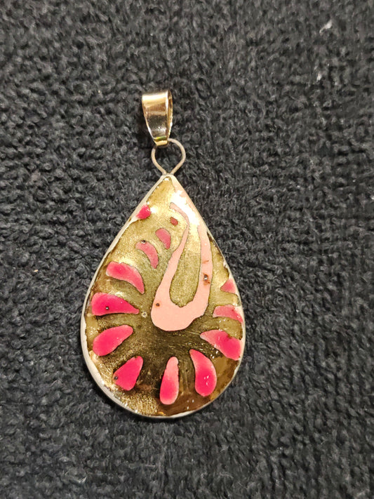 Gold Paisley Pendant - P130