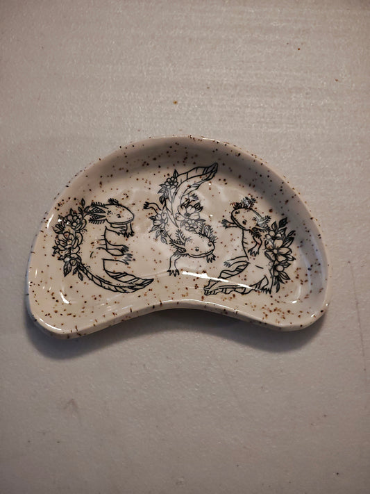 Bean Shaped Axloltl Trinket Dish