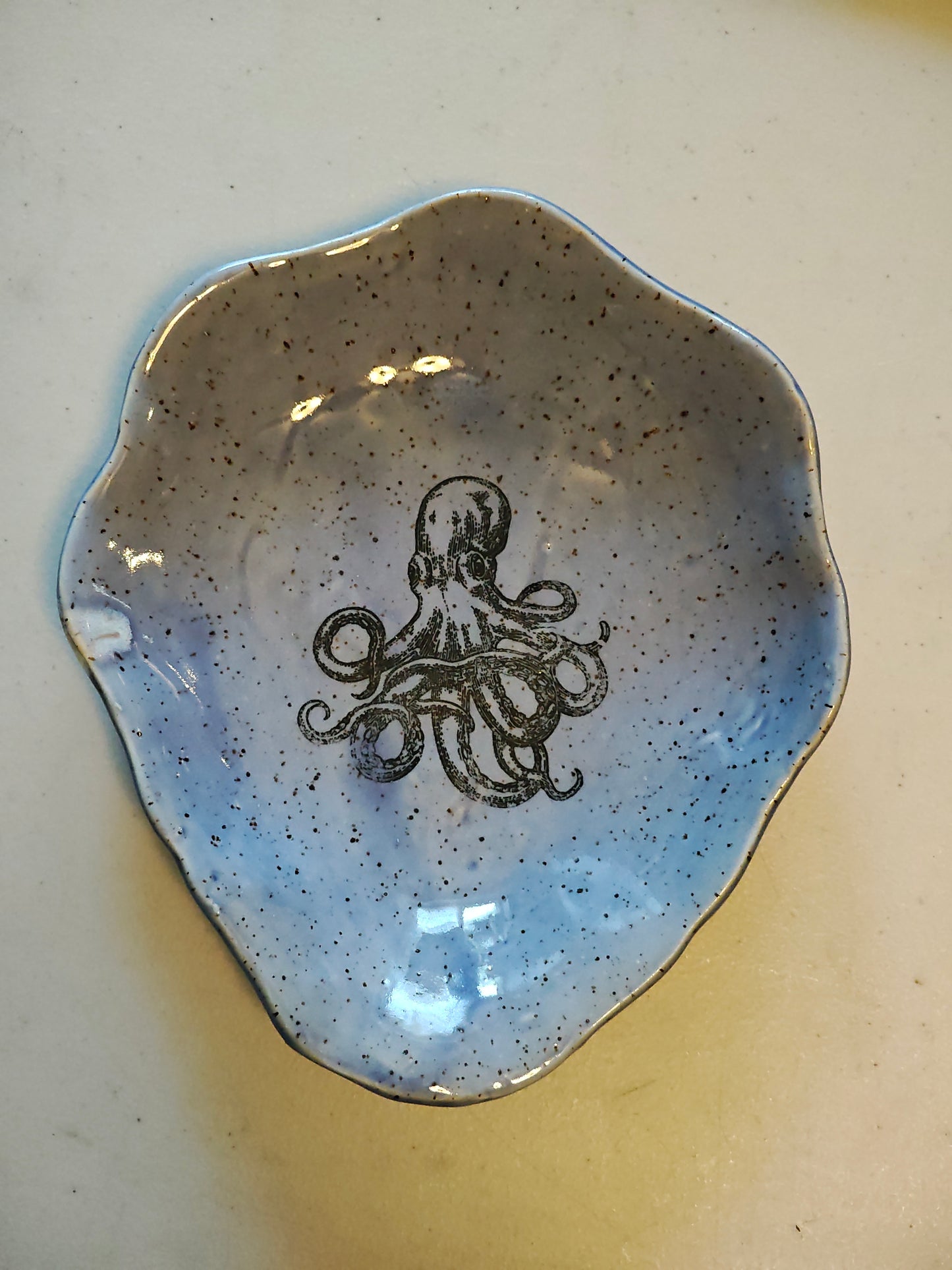 Octopus Trinket Dish - Shell Shaped