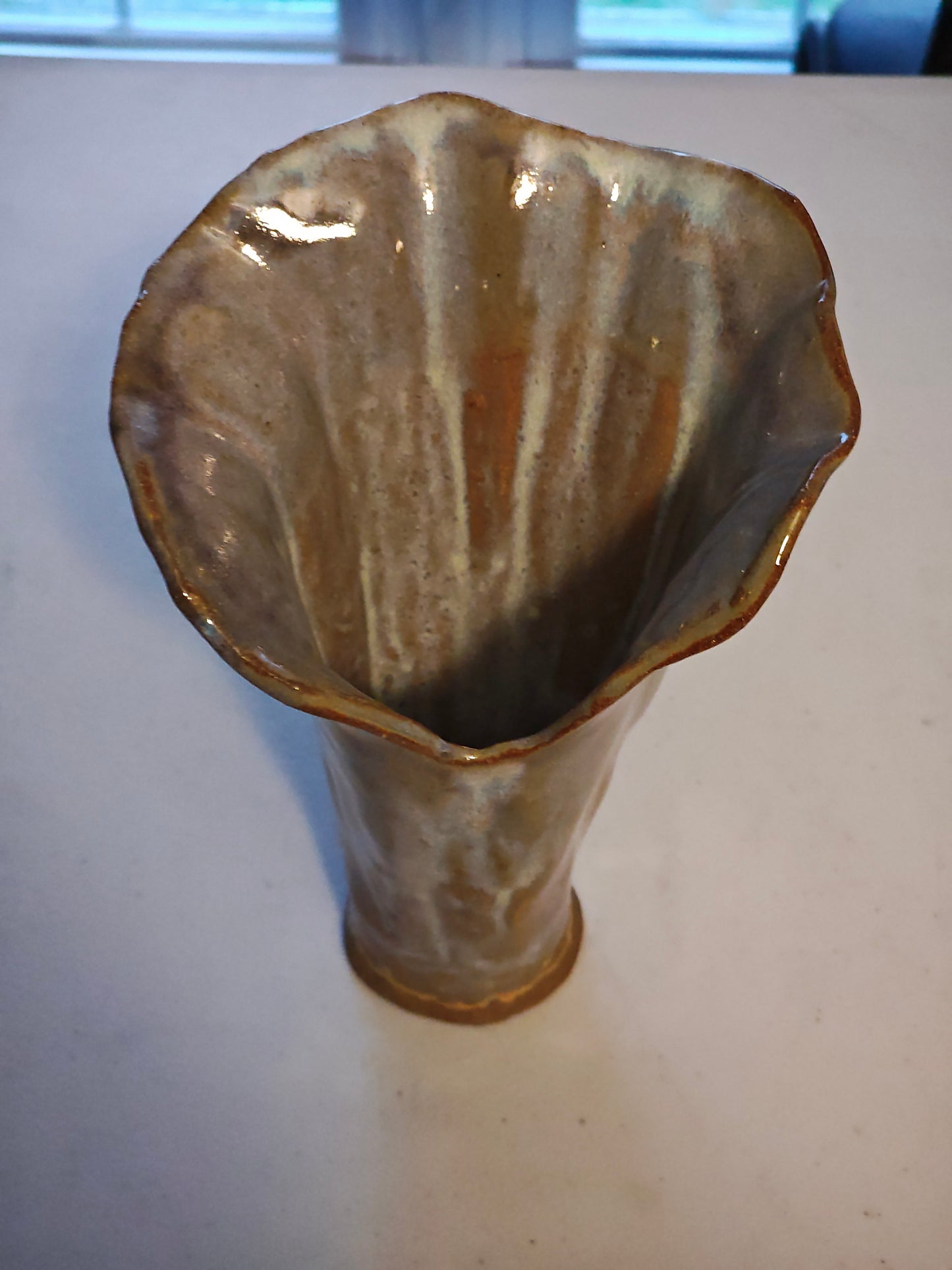 Lilac Free Form Vase