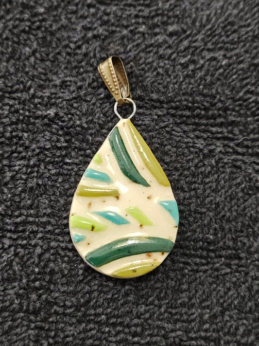 Green Stripe Pendant - P148