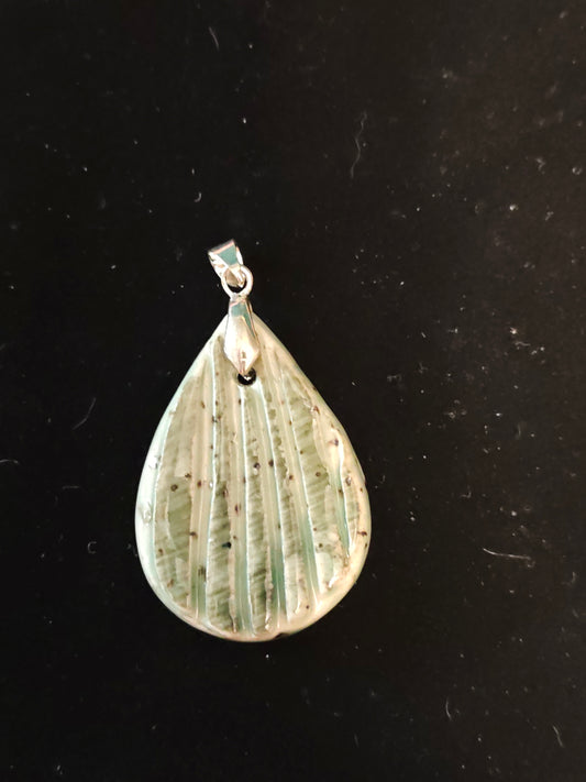 Green Striped Pendant - P75