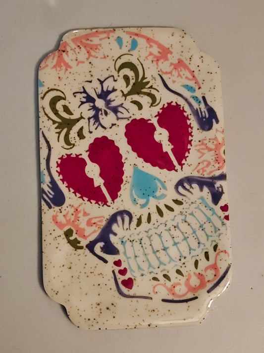 Rectangular Sugar Skull Plate