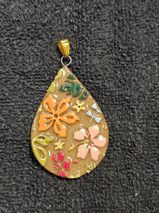 Floral Pattern Pendant - P87