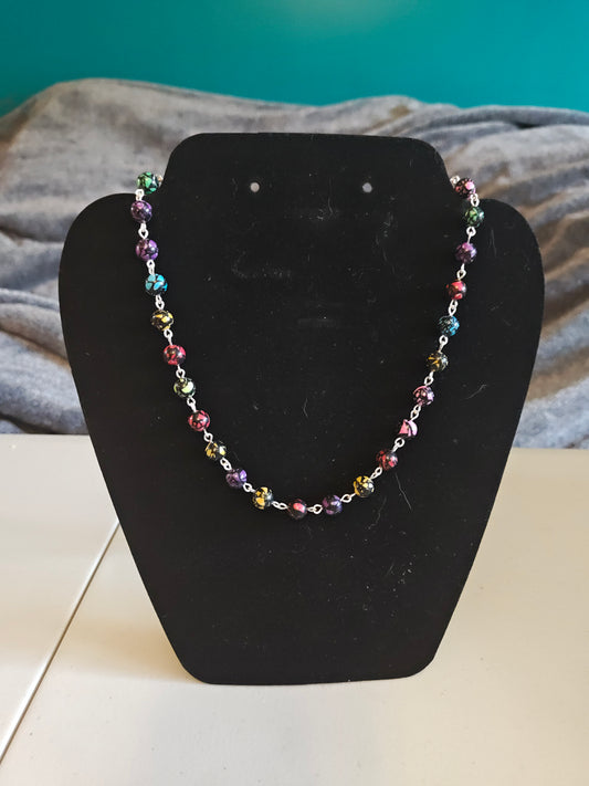 Multicolor Stone Necklace - 66