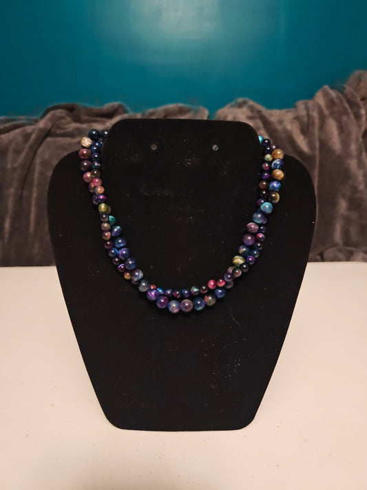 Two Strand Tigereye Necklace - S4