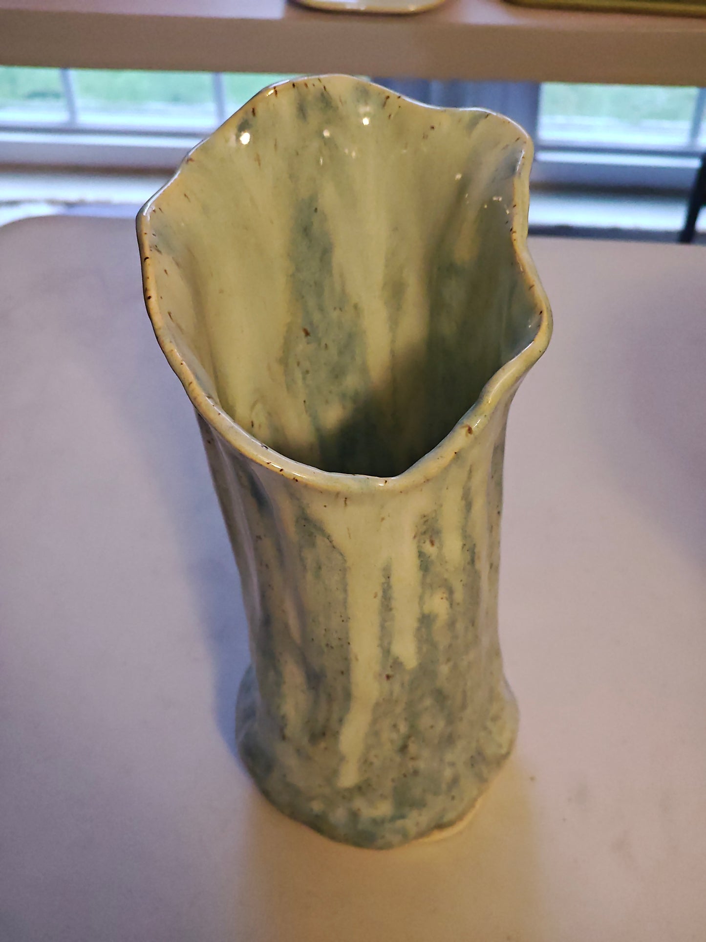 Blue Free Form Vase
