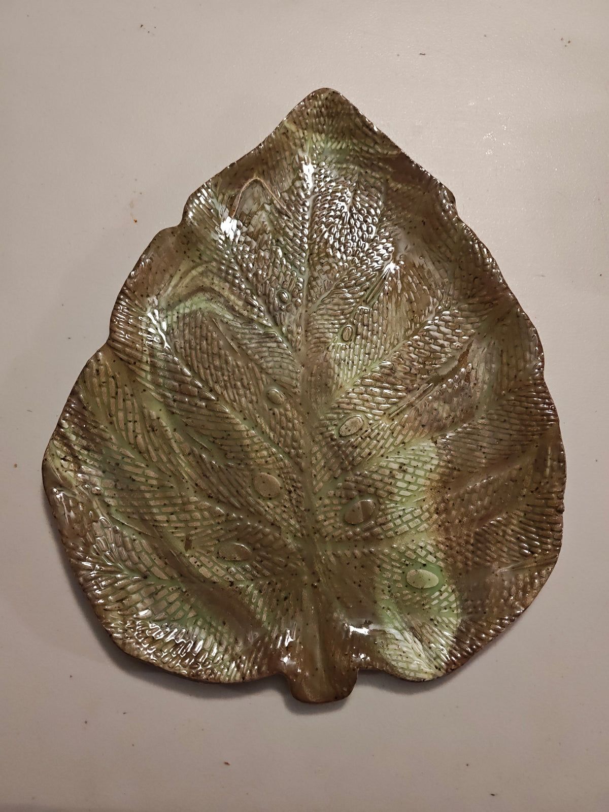 Large Multiclay Leaf Platter